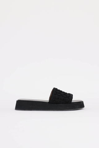 Alaïa Petal Knit Platform Sandal