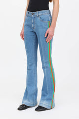 Gucci 2018 Web Flare Denim  Jeans
