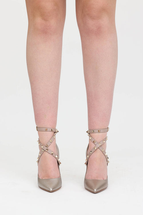 Valentino Rockstud Wrap Pump