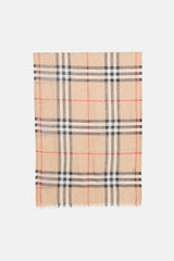 Wool Blend Check Scarf