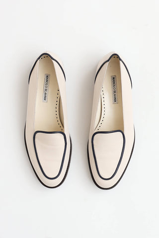 Manolo Blahnik Leather Foco Loafer