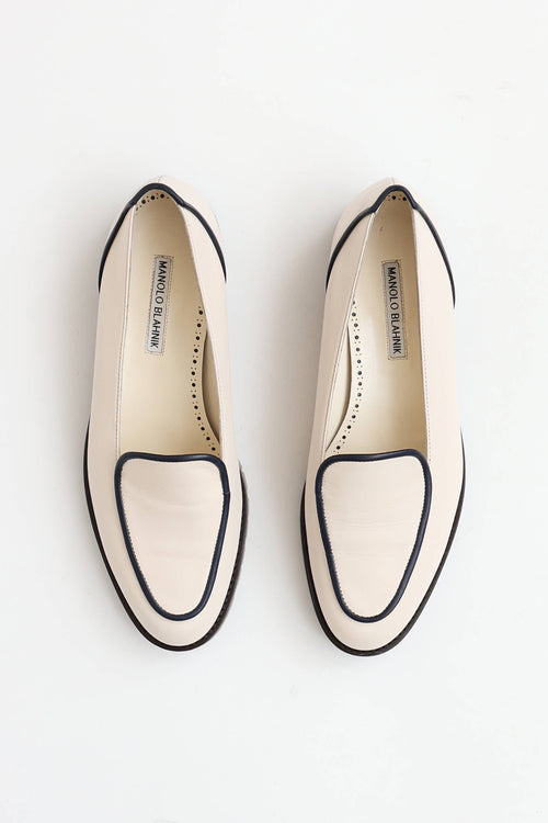 Manolo Blahnik Leather Foco Loafer