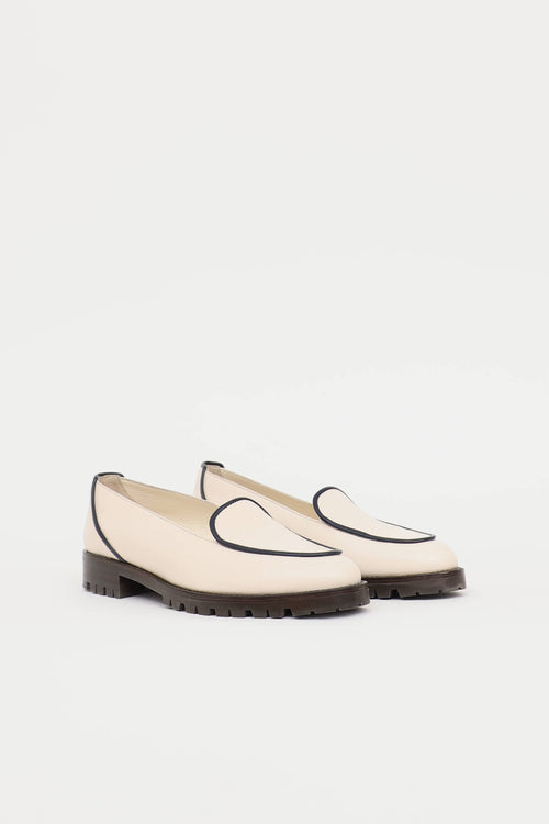 Manolo Blahnik Leather Foco Loafer