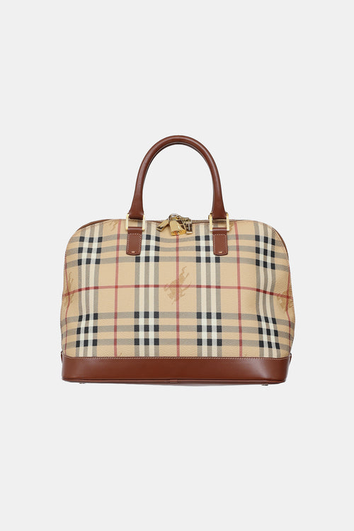 Burberry Haymarket Top Handle Bag