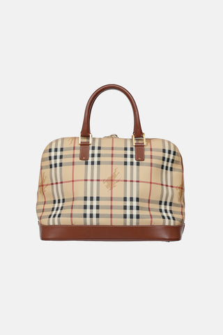 Burberry Haymarket Top Handle Bag