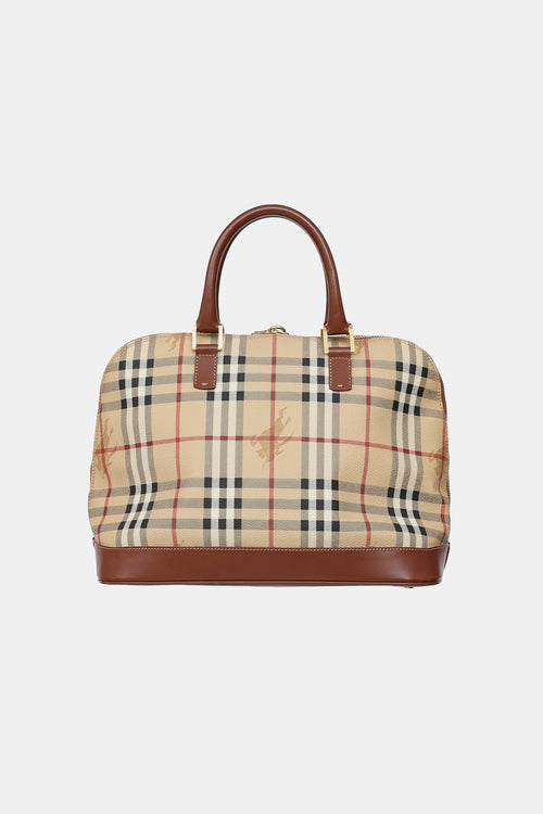 Burberry Haymarket Top Handle Bag