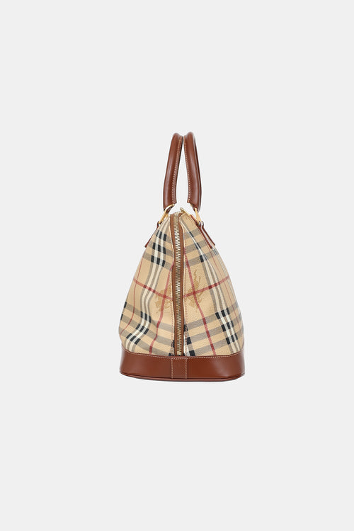 Burberry Haymarket Top Handle Bag