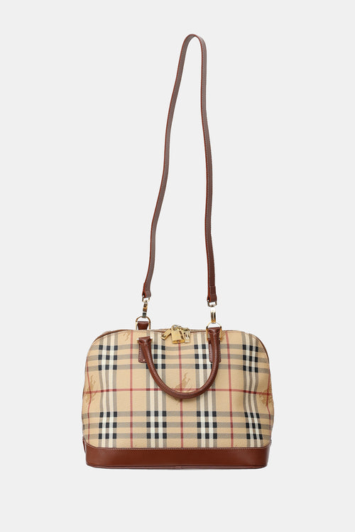 Burberry Haymarket Top Handle Bag