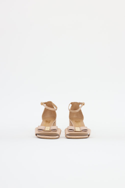 Ferragamo Patent Gavina Sandals