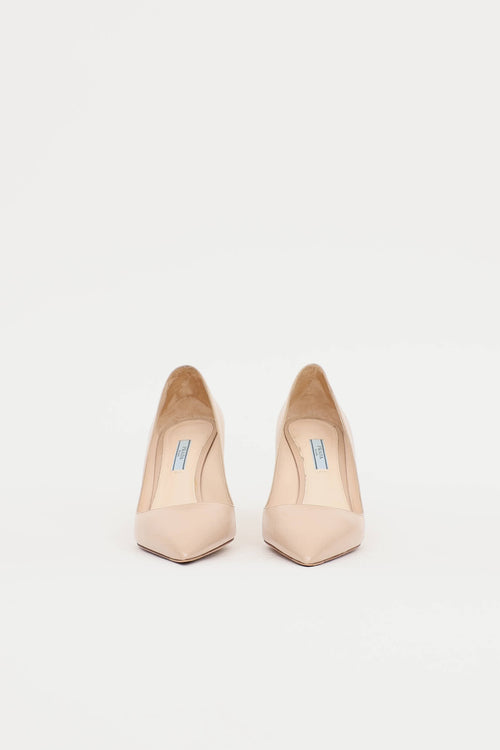 Prada Patent Saffiano Pump