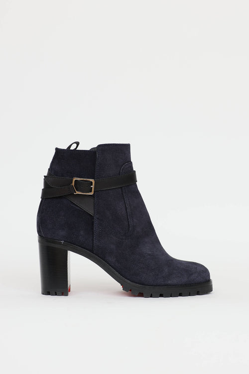Christian Louboutin Suede Trapeurdekoi Ankle Boots