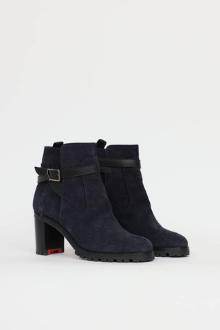 Christian Louboutin Suede Trapeurdekoi Ankle Boots