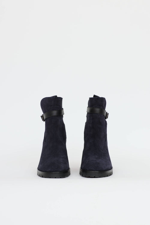 Christian Louboutin Suede Trapeurdekoi Ankle Boots