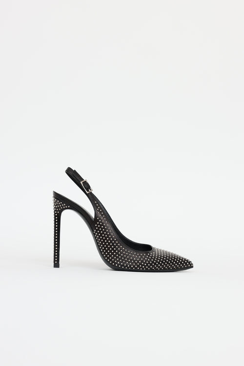 Saint Laurent Studded Slingback Heels