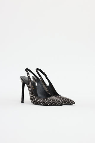 Saint Laurent Studded Slingback Heels