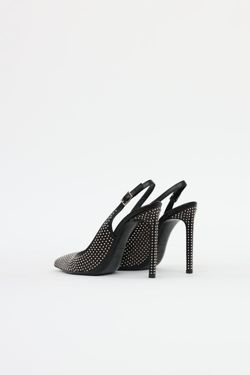 Saint Laurent Studded Slingback Heels