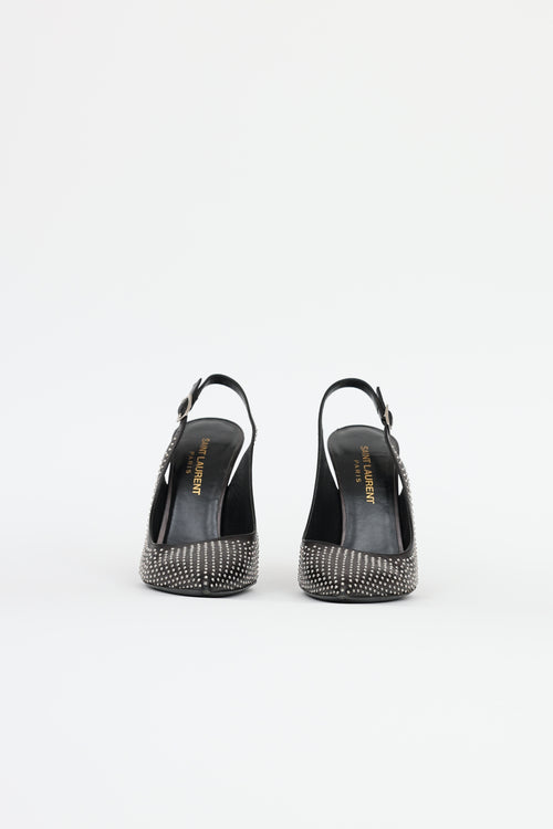 Saint Laurent Studded Slingback Heels