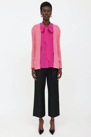 Silk & Linen Knit Cardigan