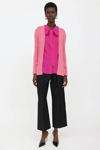 Silk & Linen Knit Cardigan