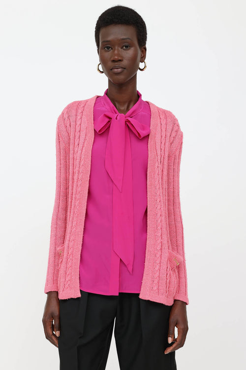 Silk & Linen Knit Cardigan