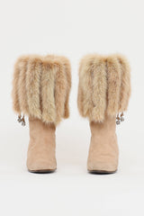Andrew Geller C. 1980s Fur & Suede Boot