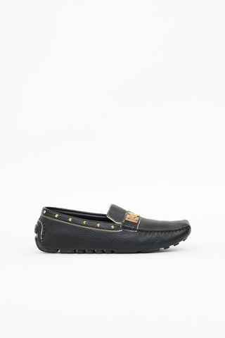 Louis Vuitton Leather Studded Loafer