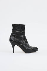 Miu Miu Studded Ankle Boot