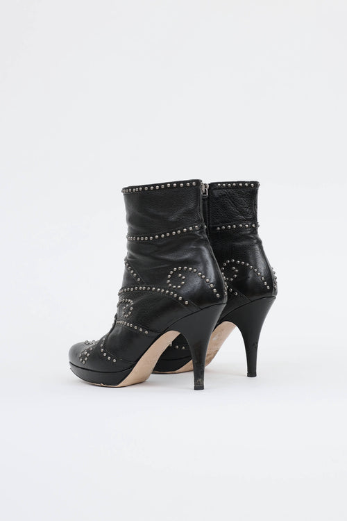 Miu Miu Studded Ankle Boot