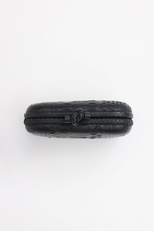 Bottega Veneta Embossed Leather Clutch