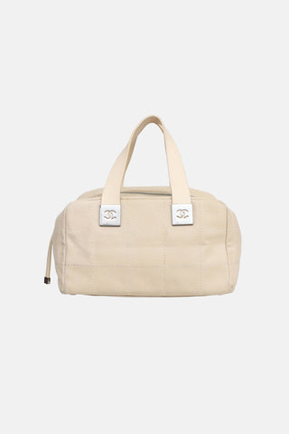 Chanel 2003 LAX Square Quilted Bowler Bag