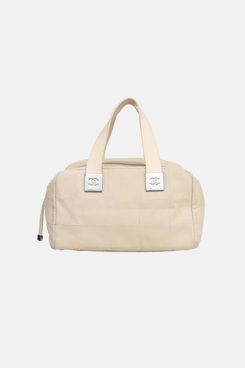 Chanel 2003 LAX Square Quilted Bowler Bag
