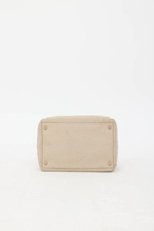 Chanel 2003 LAX Square Quilted Bowler Bag