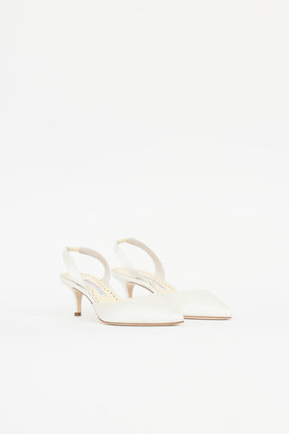 Manolo Blahnik Carolyne Bridal Pump