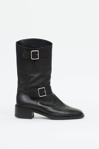 Chanel 2014 Leather Moto Boot