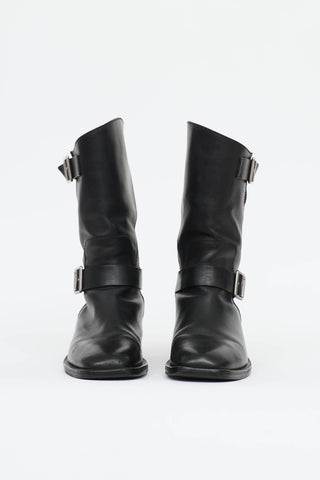 Chanel 2014 Leather Moto Boot