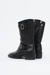 Chanel 2014 Leather Moto Boot