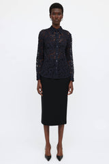 Prada Sheer Lace Shirt
