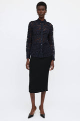 Prada Sheer Lace Shirt
