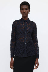 Prada Sheer Lace Shirt