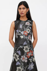 McQueen 2016 Crossstitched Leather Dress