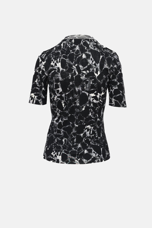 Balenciaga Wool Marbled  Top