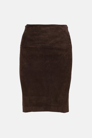 Brunello Cucinelli Suede Skirt
