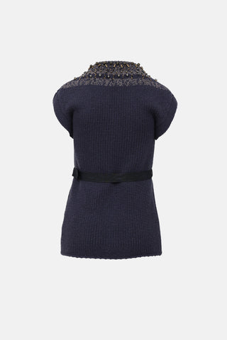 Brunello Cucinelli Cashmere Beaded Cardigan