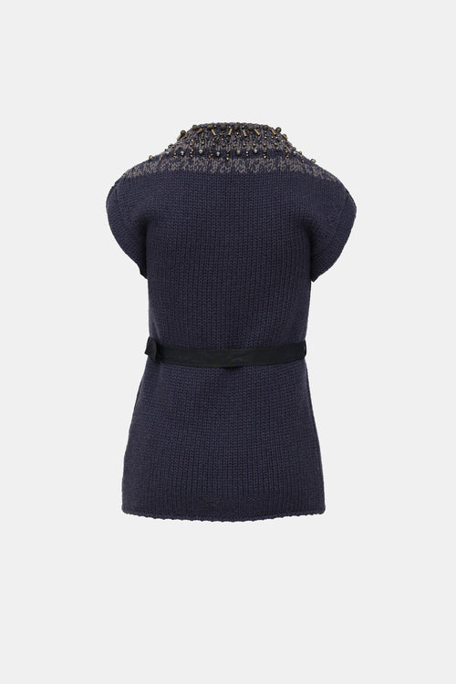 Brunello Cucinelli Cashmere Beaded Cardigan