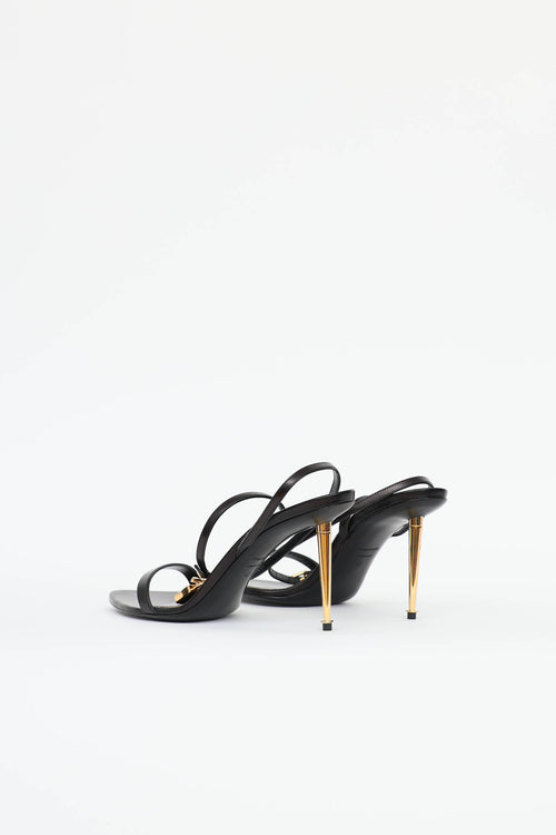 Tom Ford Padlock Pointy Naked Sandal