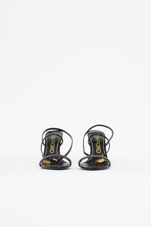 Tom Ford Padlock Pointy Naked Sandal