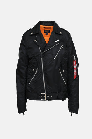 Alpha Industries Bomber Biker Jacket