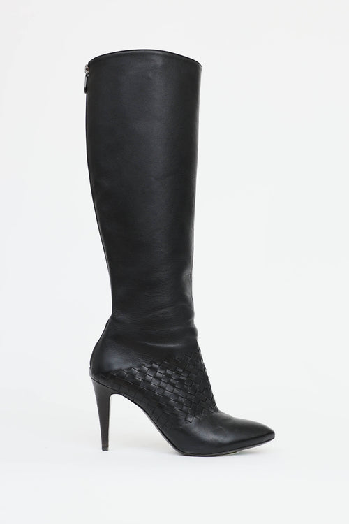 Bottega Veneta Intrecciato Heeled Boot