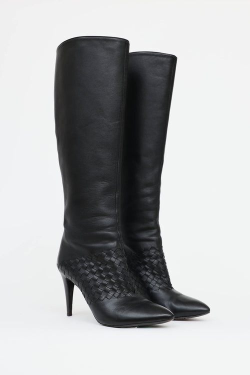 Bottega Veneta Intrecciato Heeled Boot