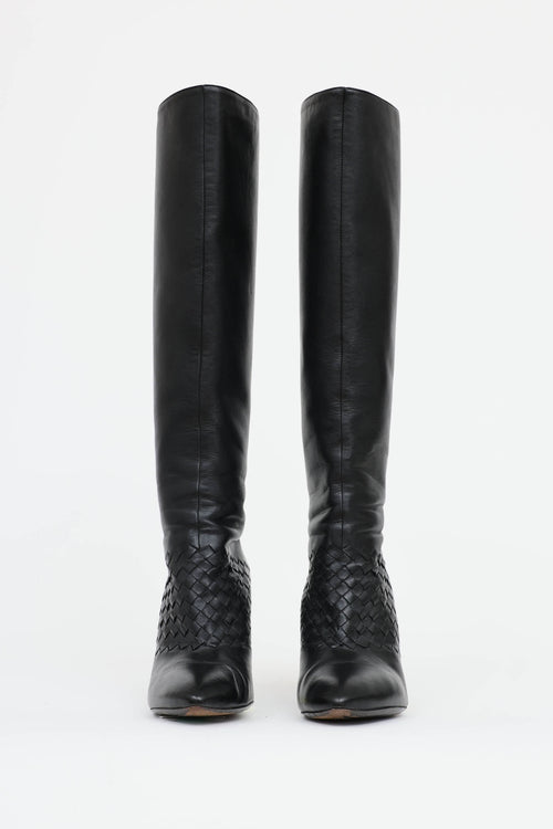 Bottega Veneta Intrecciato Heeled Boot
